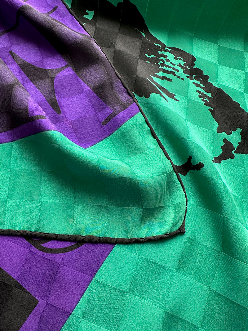 Zijden designer sjaal