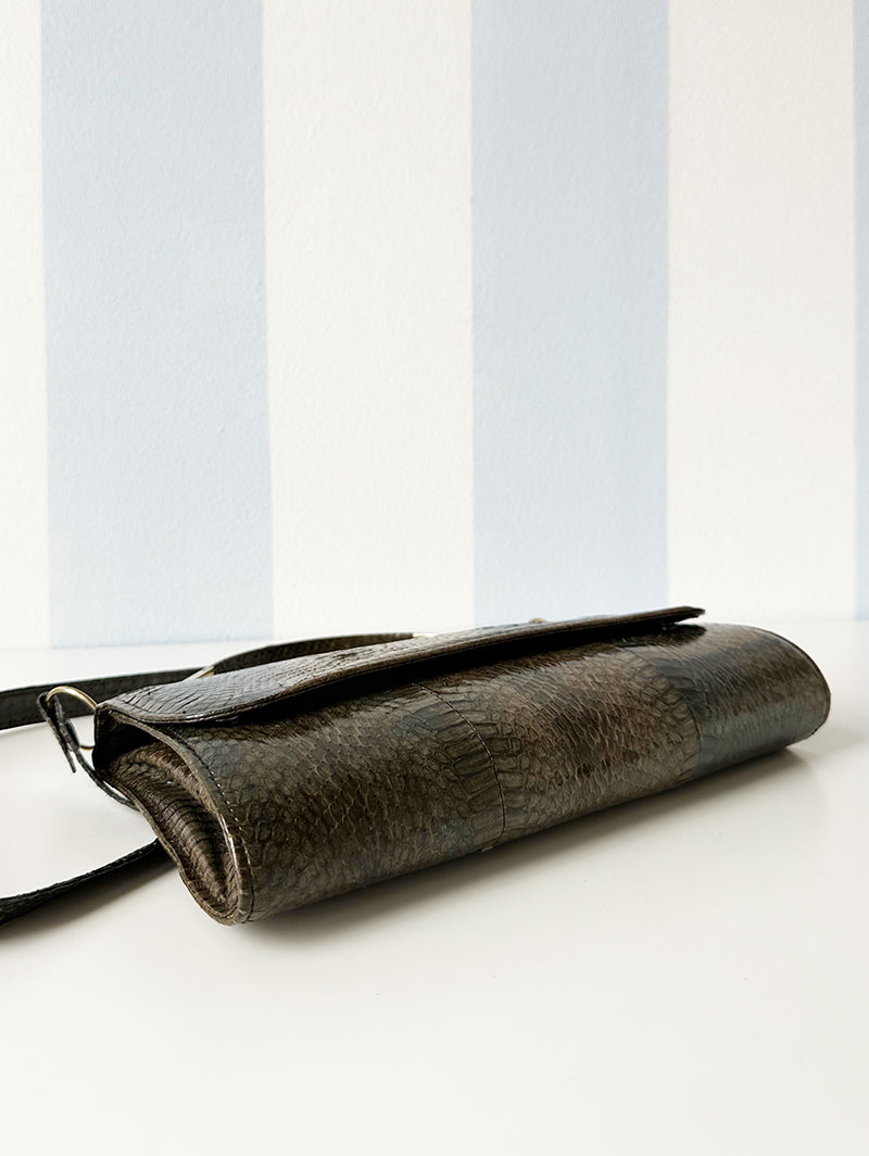 Cobra slangenleren tas