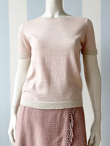 Gestreepte wollen designer top