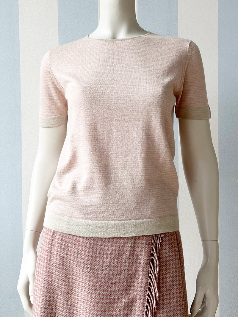 Gestreepte wollen designer top