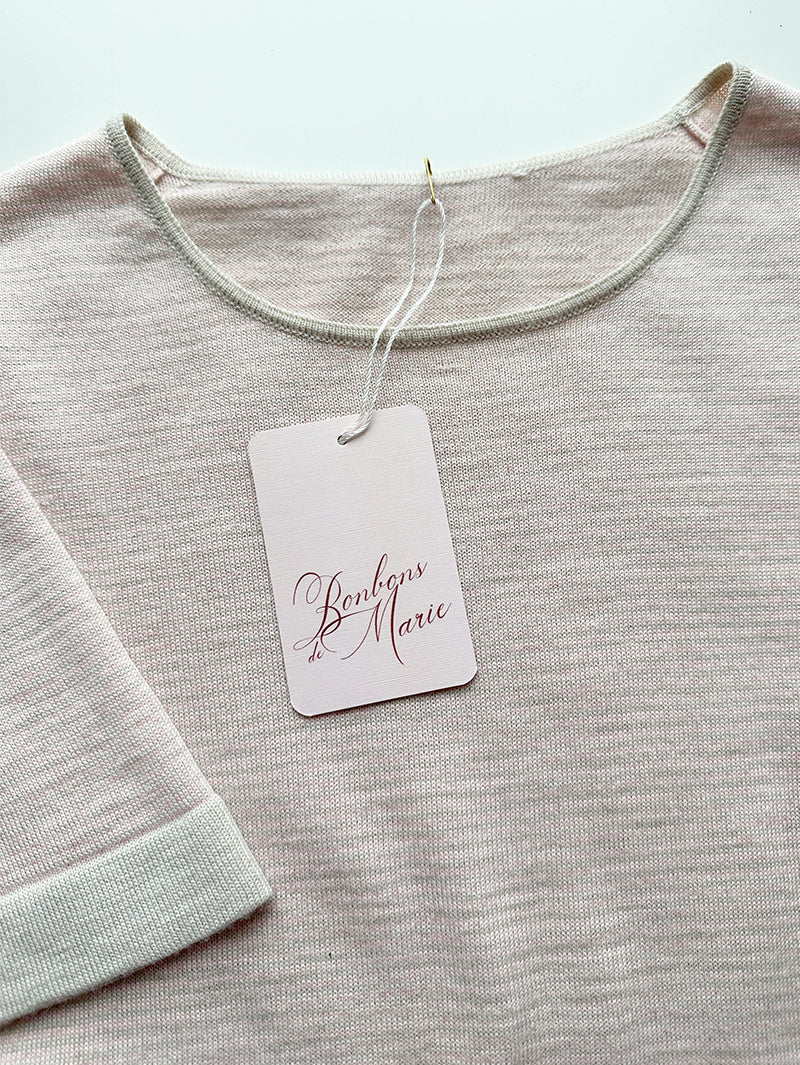 Gestreepte wollen designer top