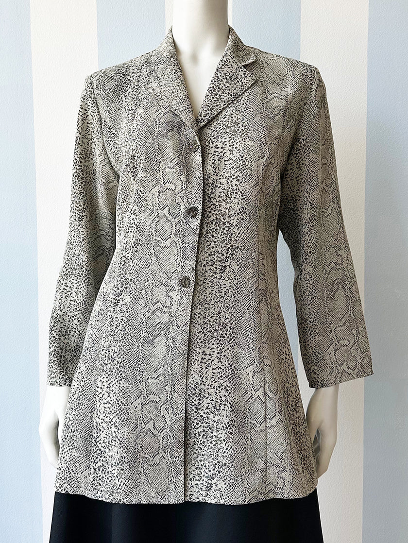 Slangenprint blouse/blazer
