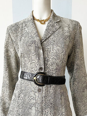 Slangenprint blouse/blazer