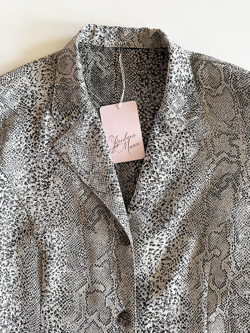 Slangenprint blouse/blazer