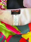 Zijden multicolour designer maxijurk