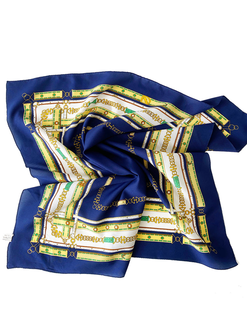 Vierkante sjaal met kettingen dessin