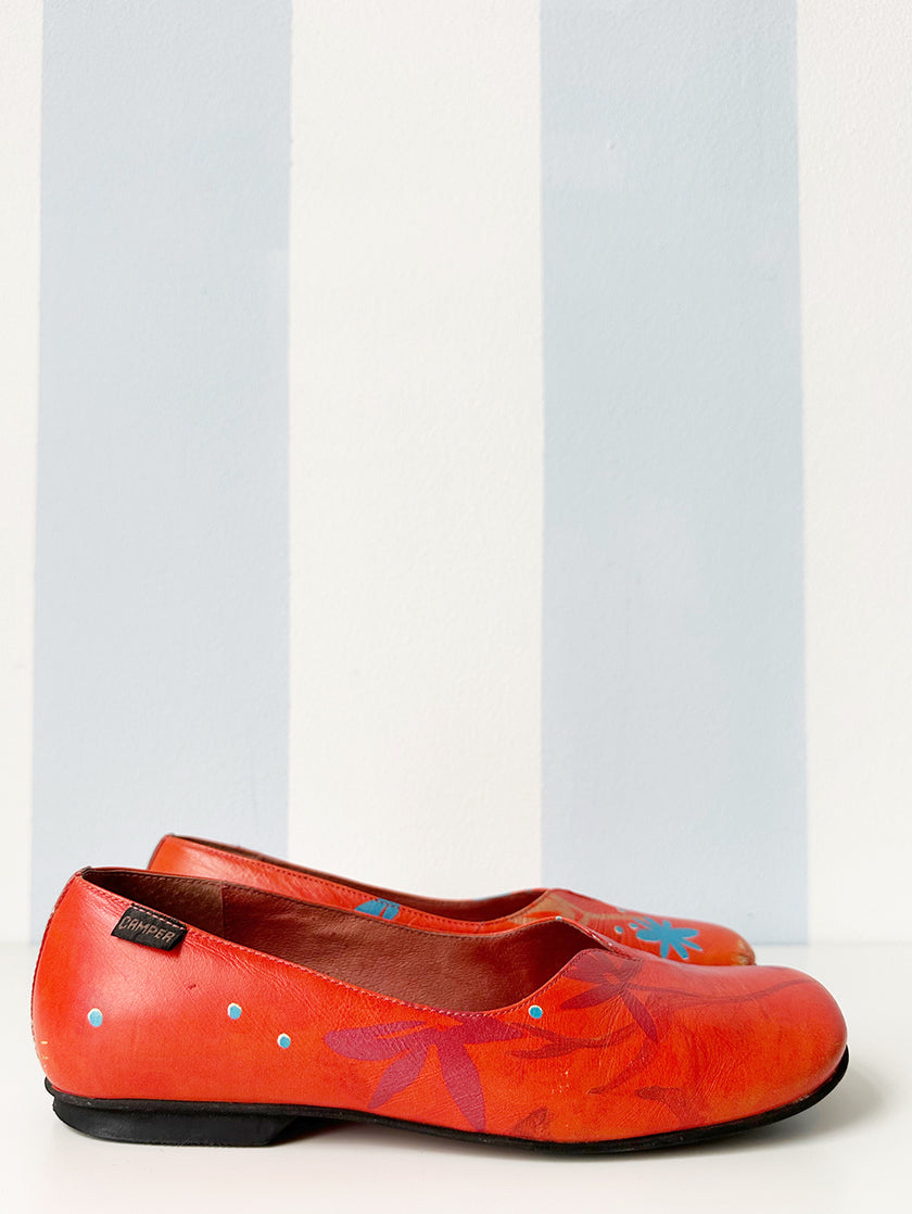 Oranje lage schoenen | 39