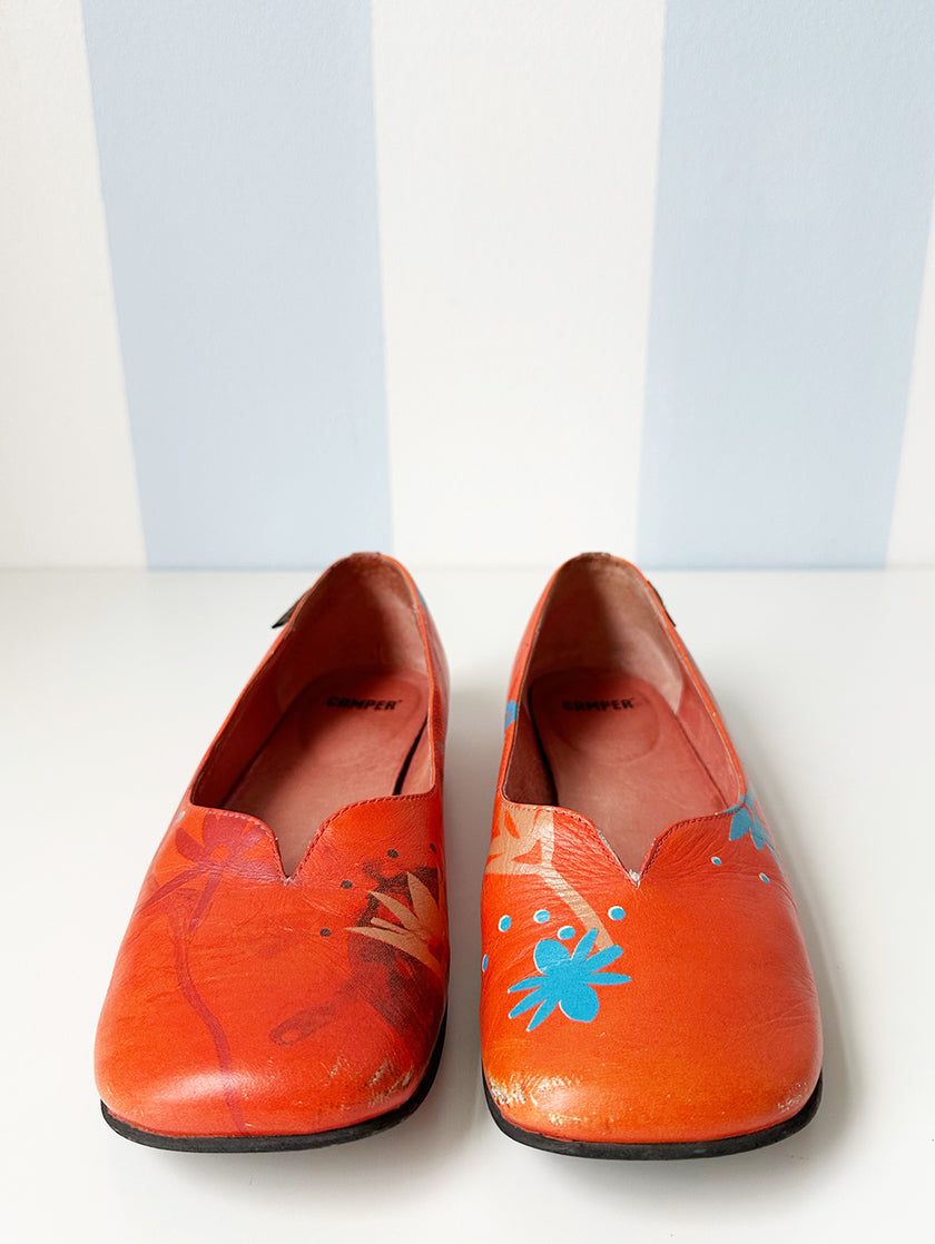 Oranje lage schoenen | 39