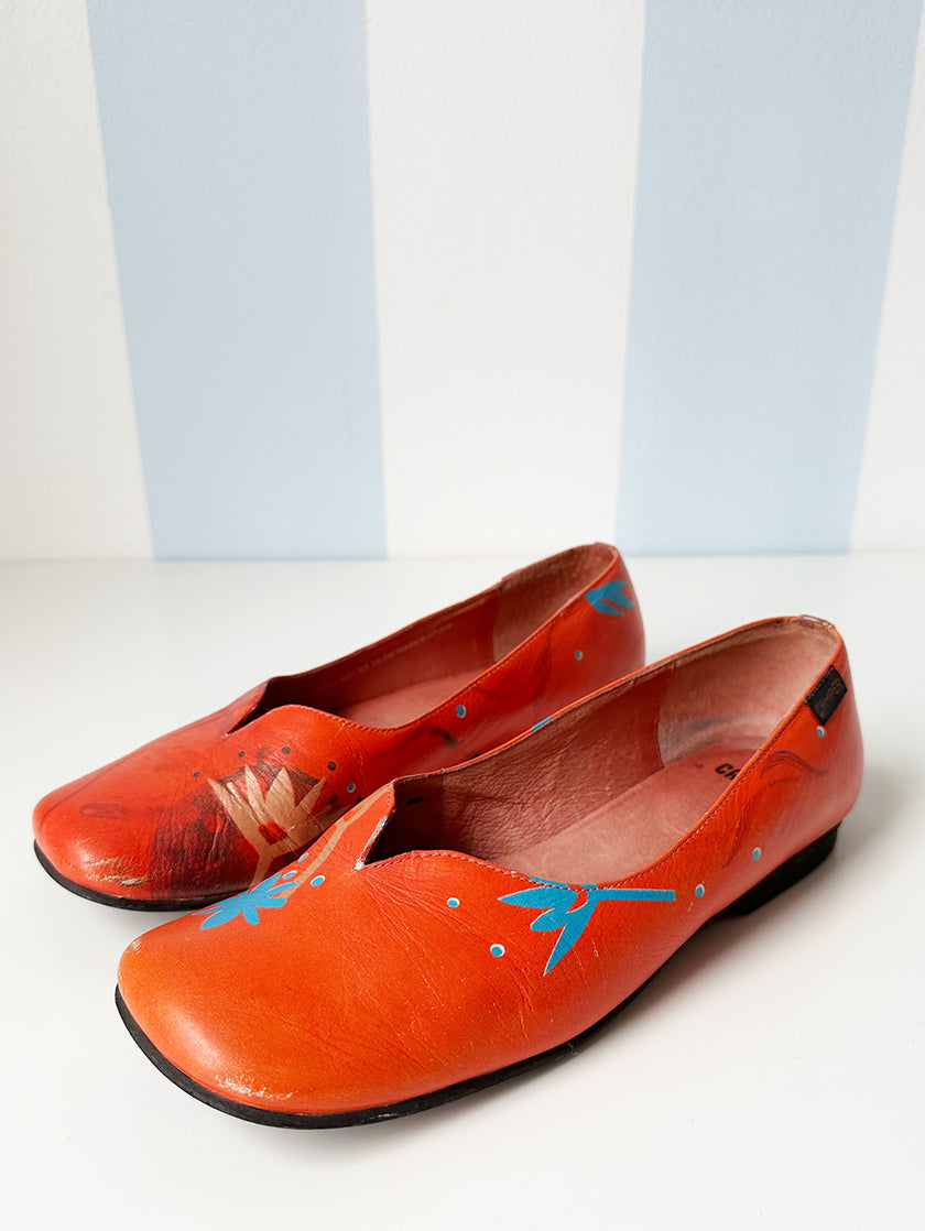 Oranje lage schoenen | 39