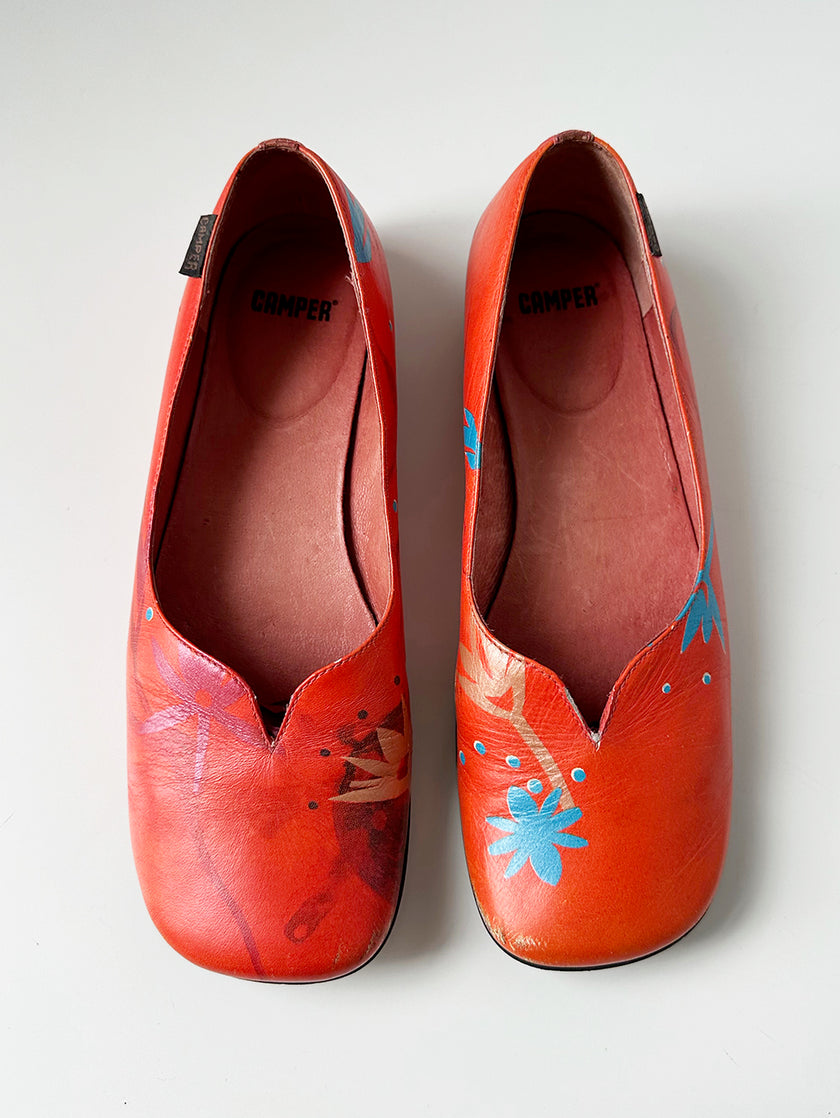 Oranje lage schoenen | 39