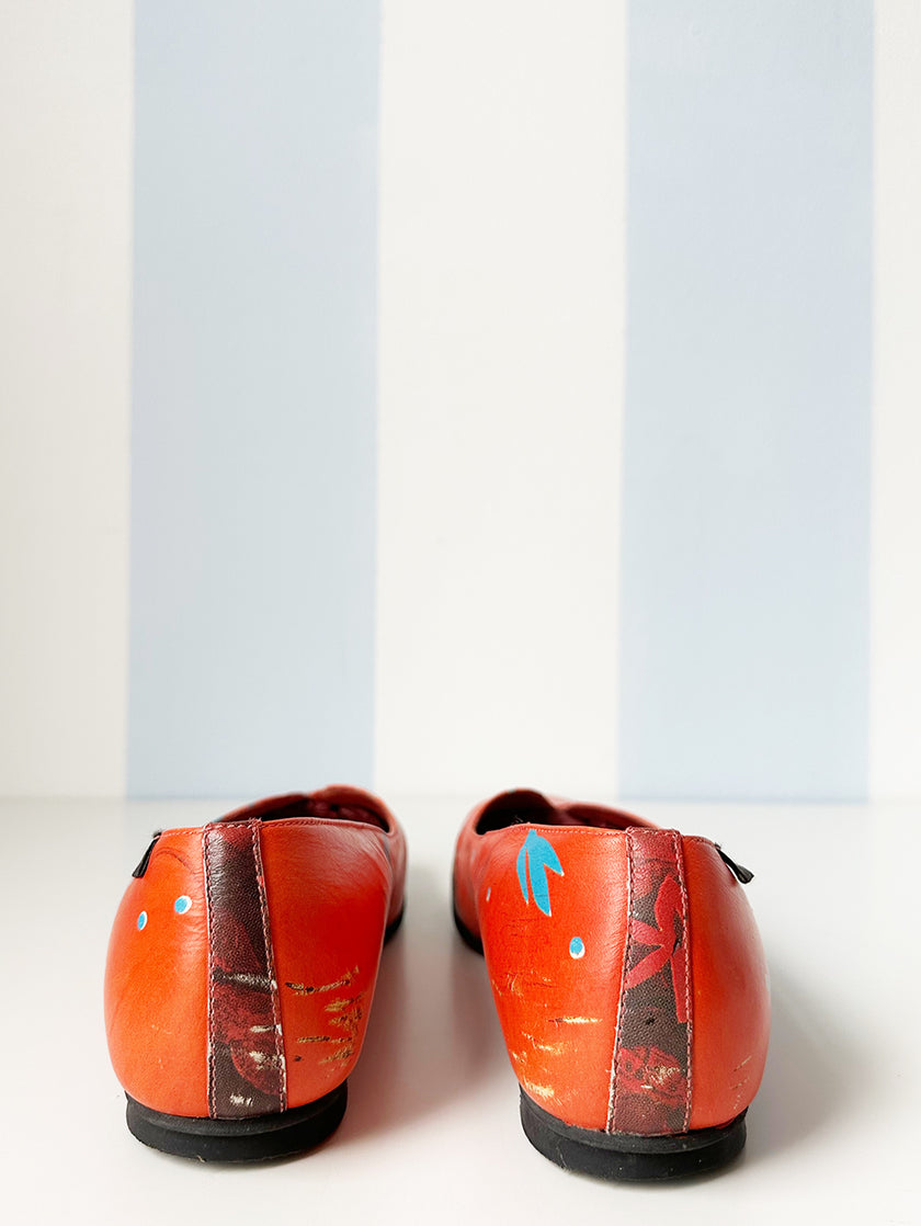 Oranje lage schoenen | 39