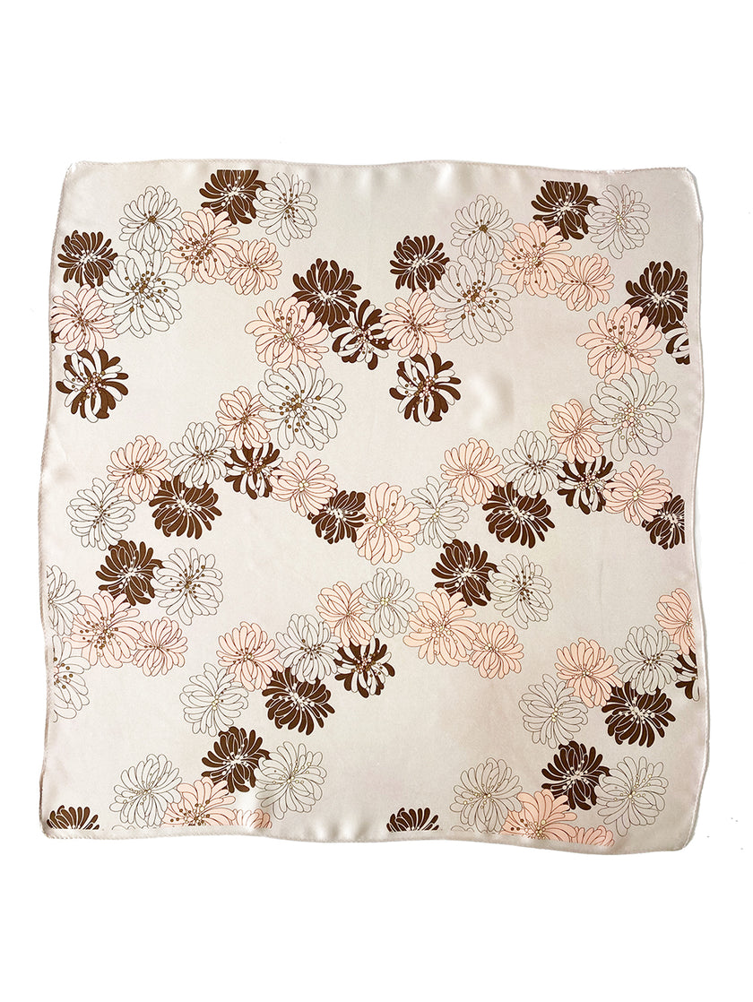 Satijnen floral gavroche