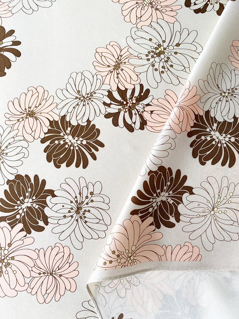 Satijnen floral gavroche