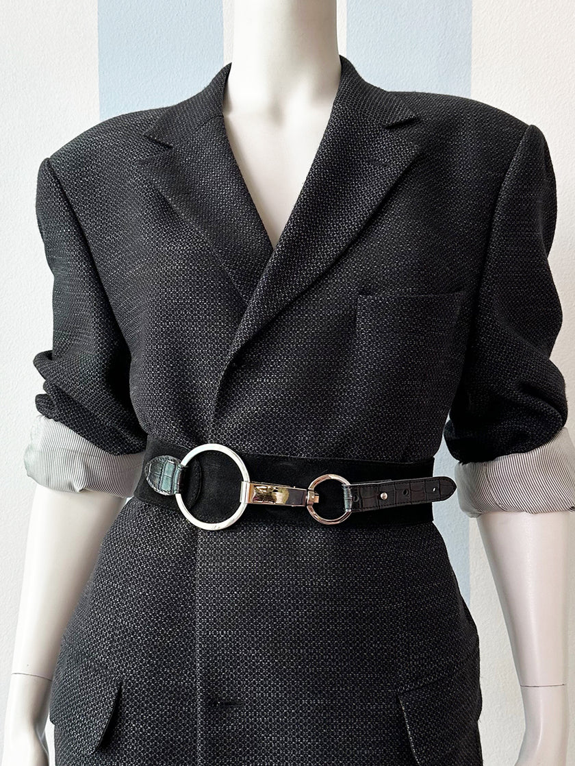 Antraciet designercolbert