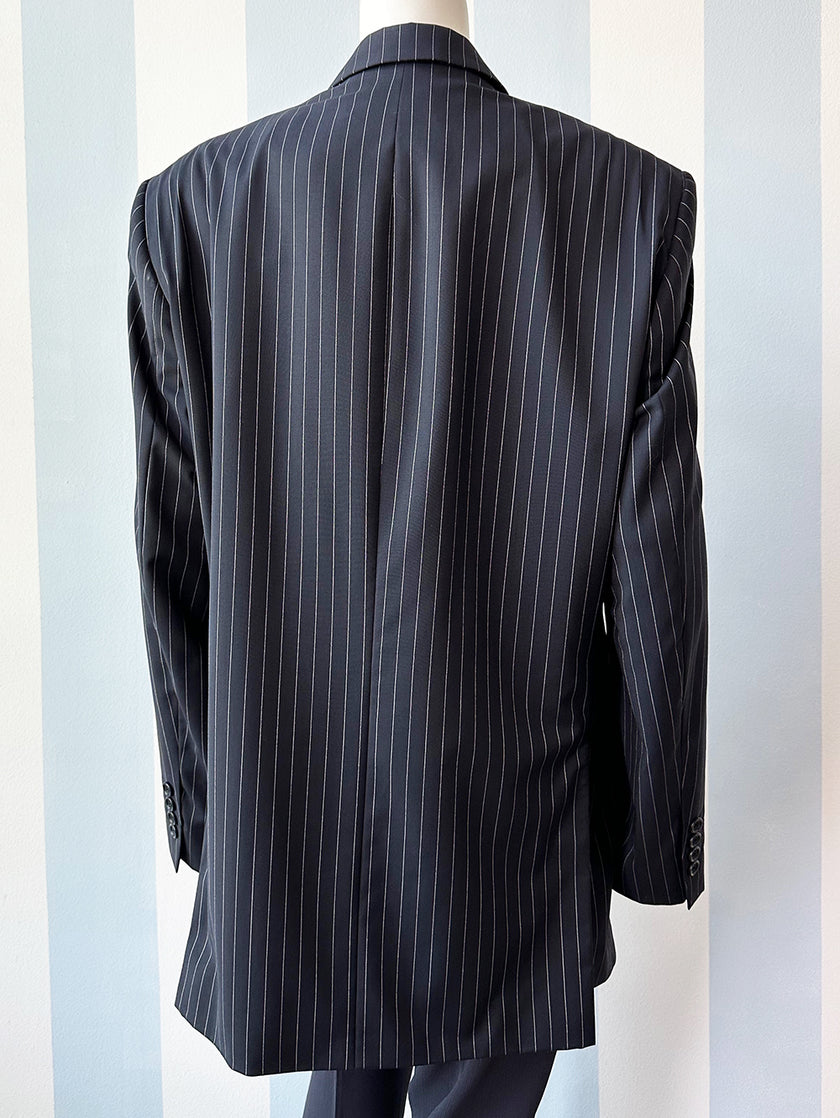 Donkerblauw krijtstreep designercolbert