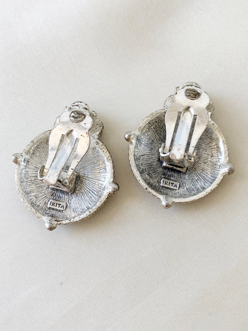 Geëmailleerde clip oorbellen