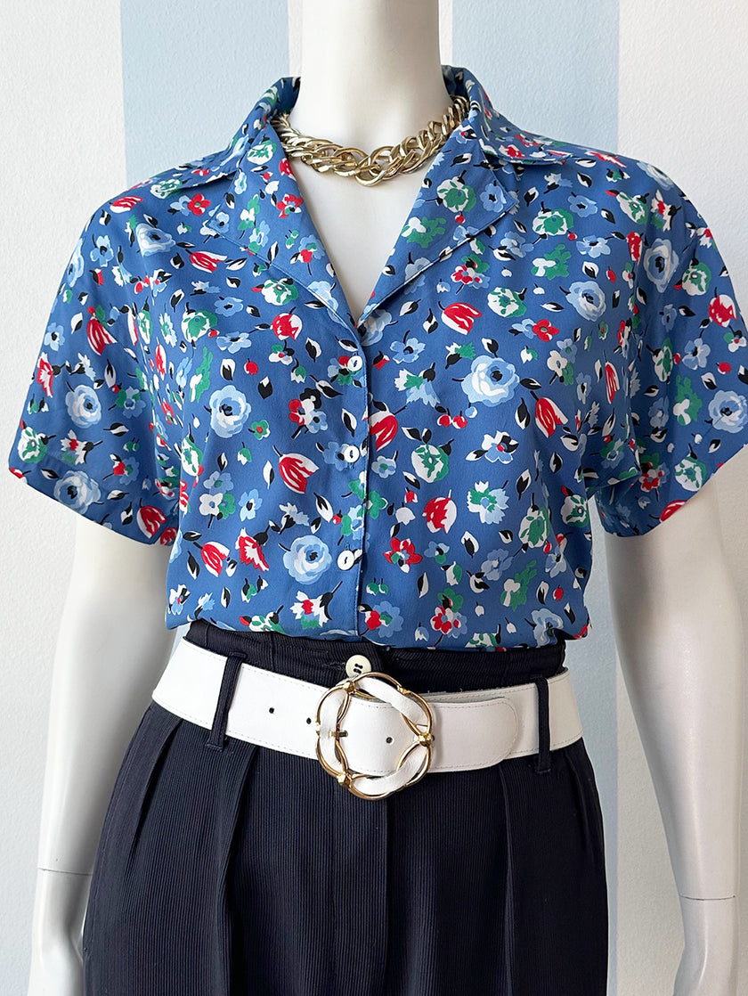 Vintage floral Cacharel blousje