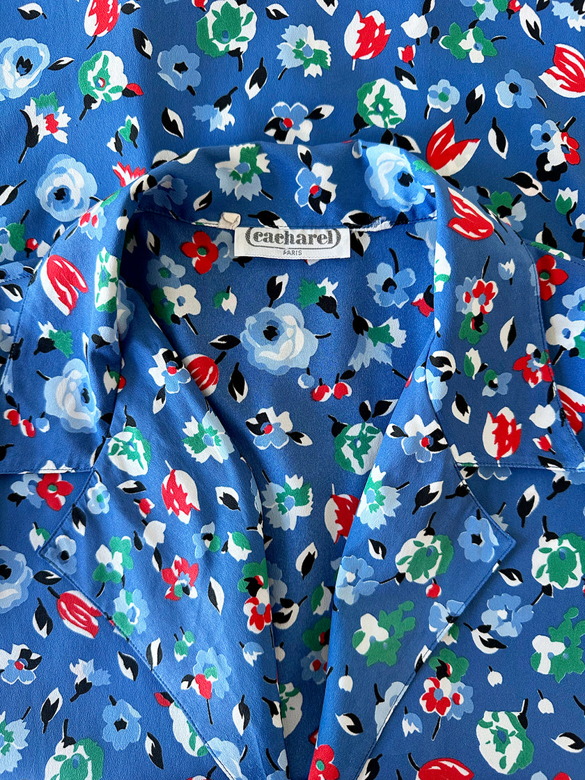 Vintage floral Cacharel blousje