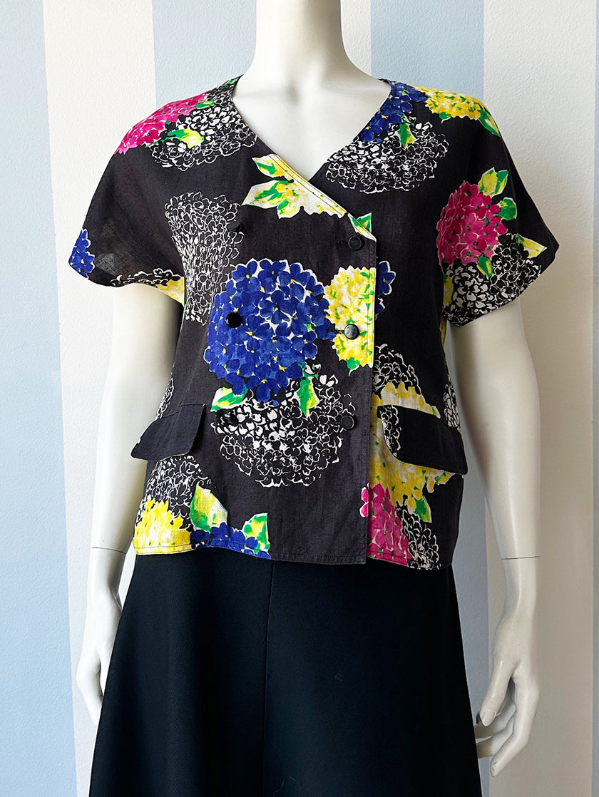 Linnen floral top