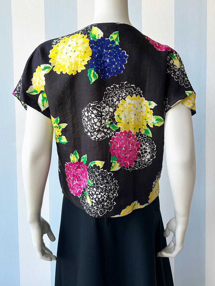 Linnen floral top