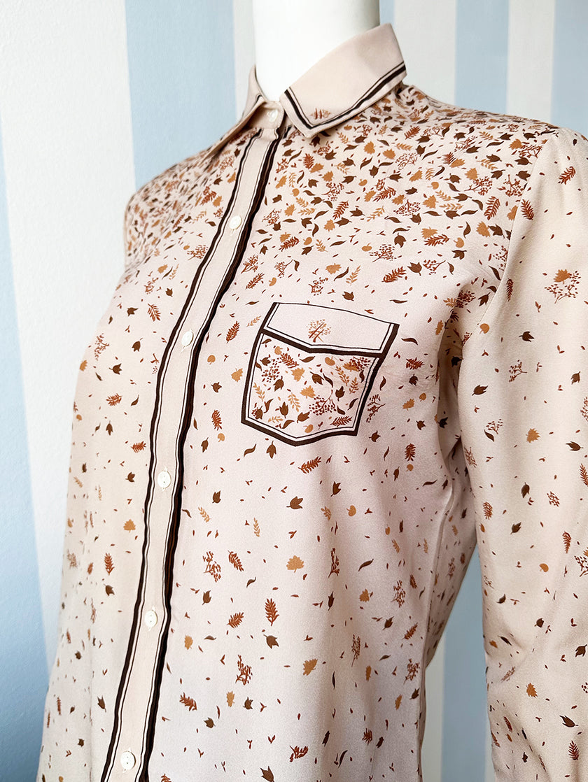 70s trompe l'oeil blouse