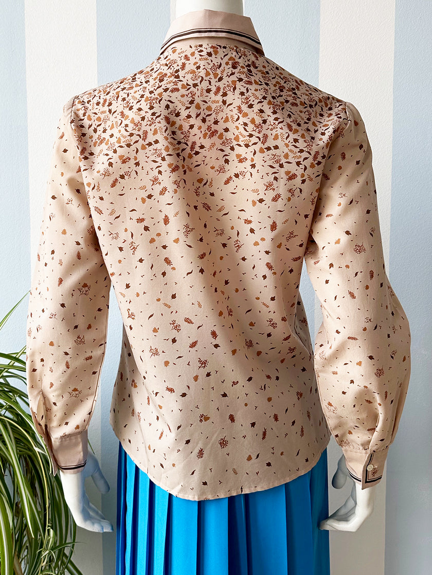 70s trompe l'oeil blouse