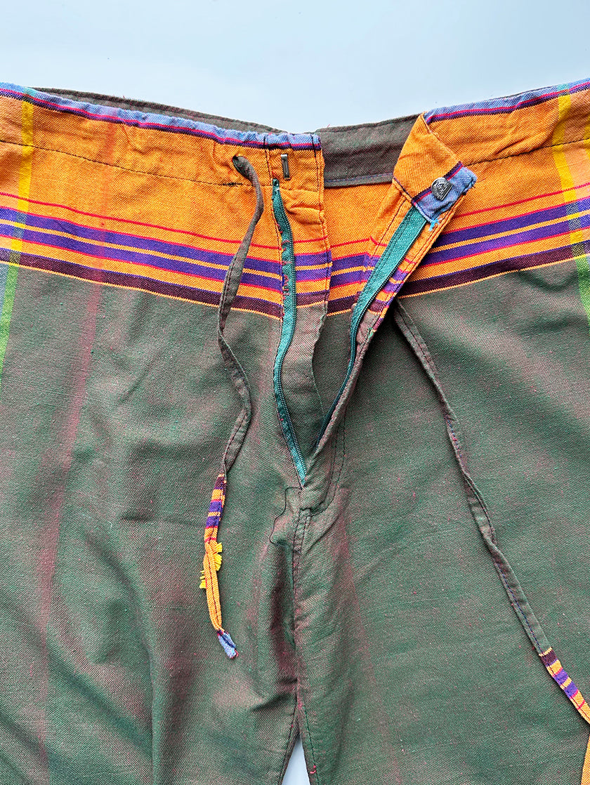 Gestreepte changeant broek