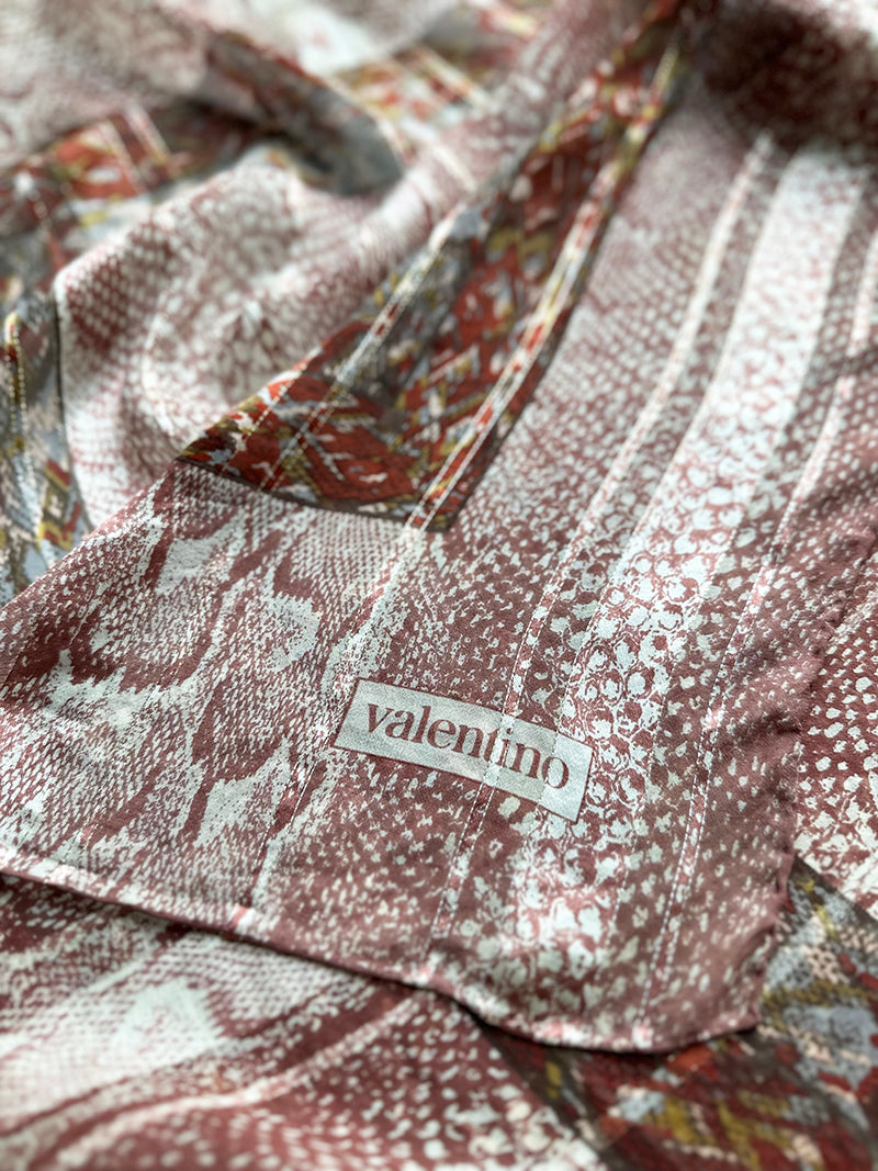 Zijden designer sjaal met lurex