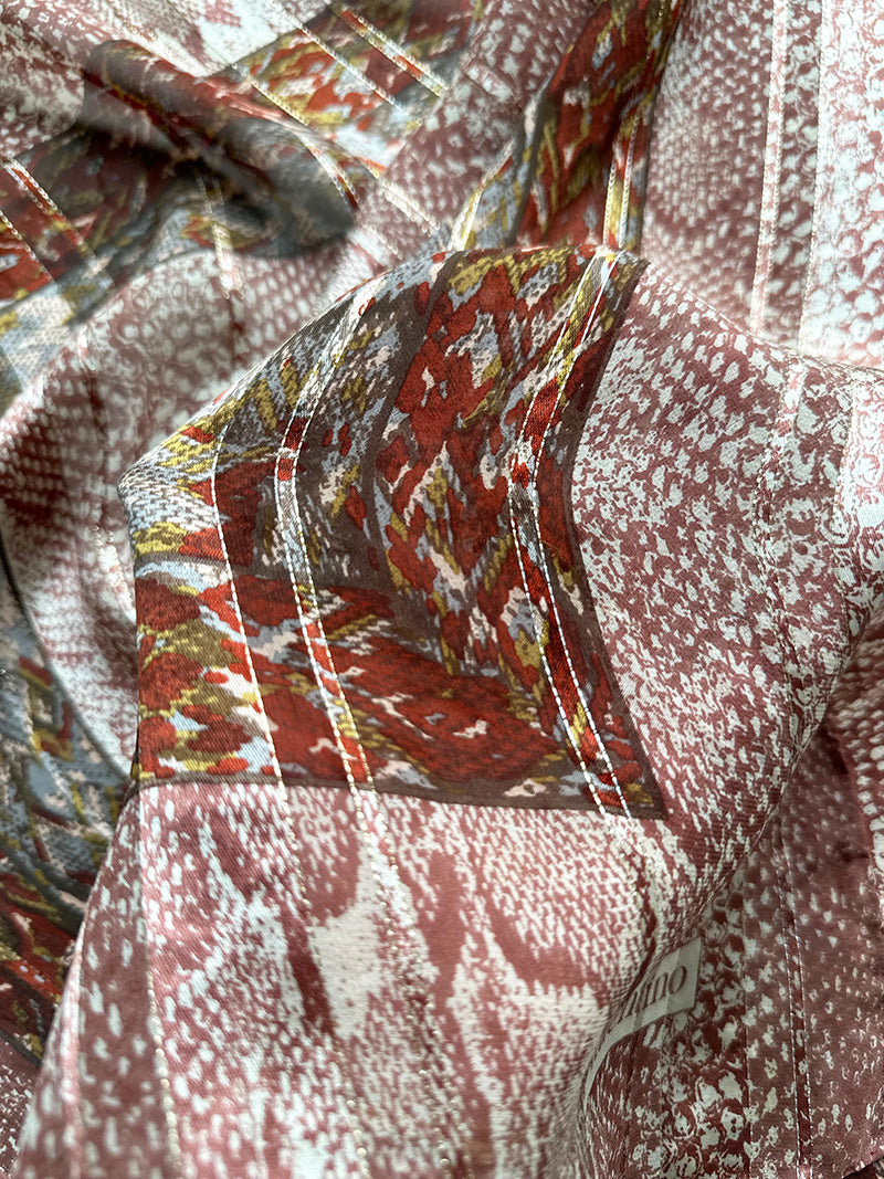 Zijden designer sjaal met lurex