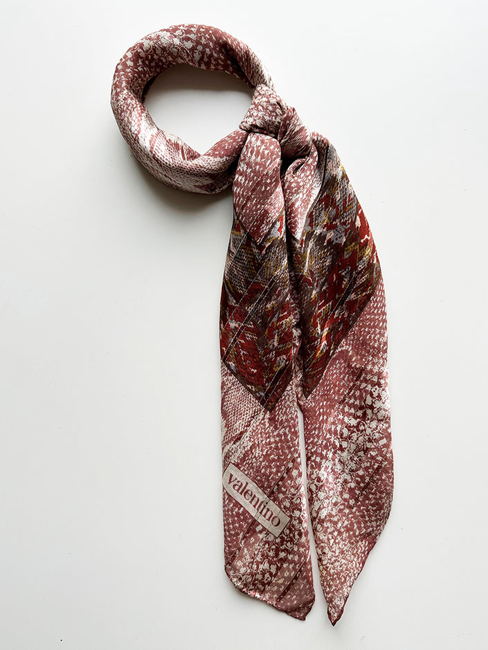 Zijden designer sjaal met lurex