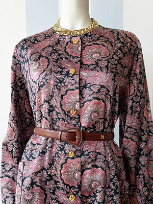 Paisley robe manteau