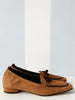 Bruine suede loafers | 38,5