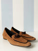 Bruine suede loafers | 38,5