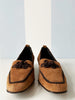 Bruine suede loafers | 38,5