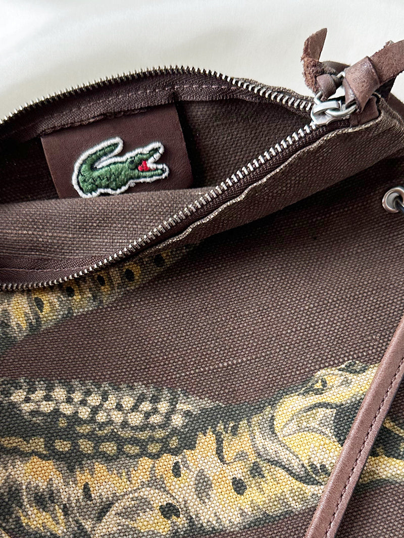 Schoudertasje met krokodil