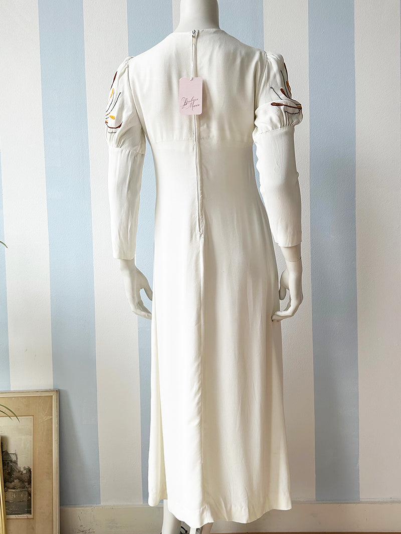 Vintage off-white jurk