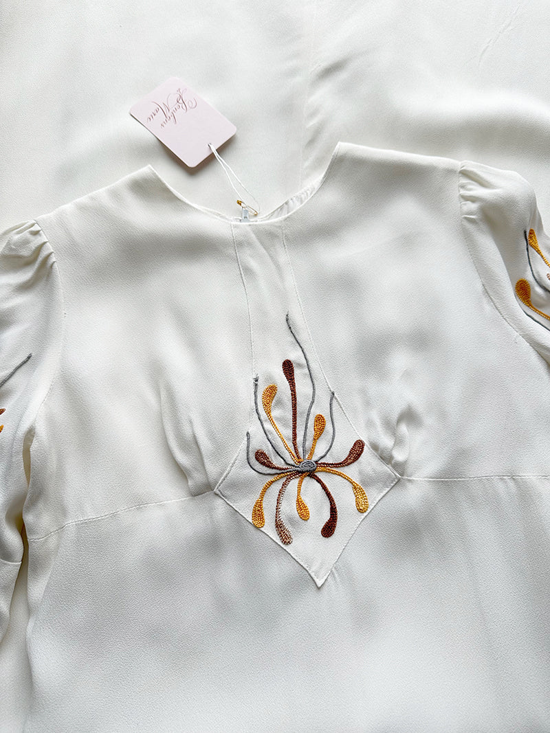 Vintage off-white jurk