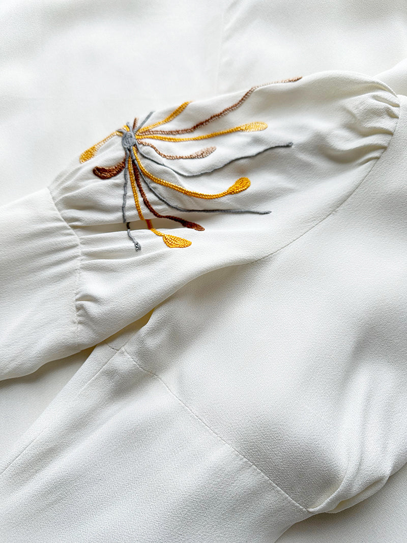 Vintage off-white jurk