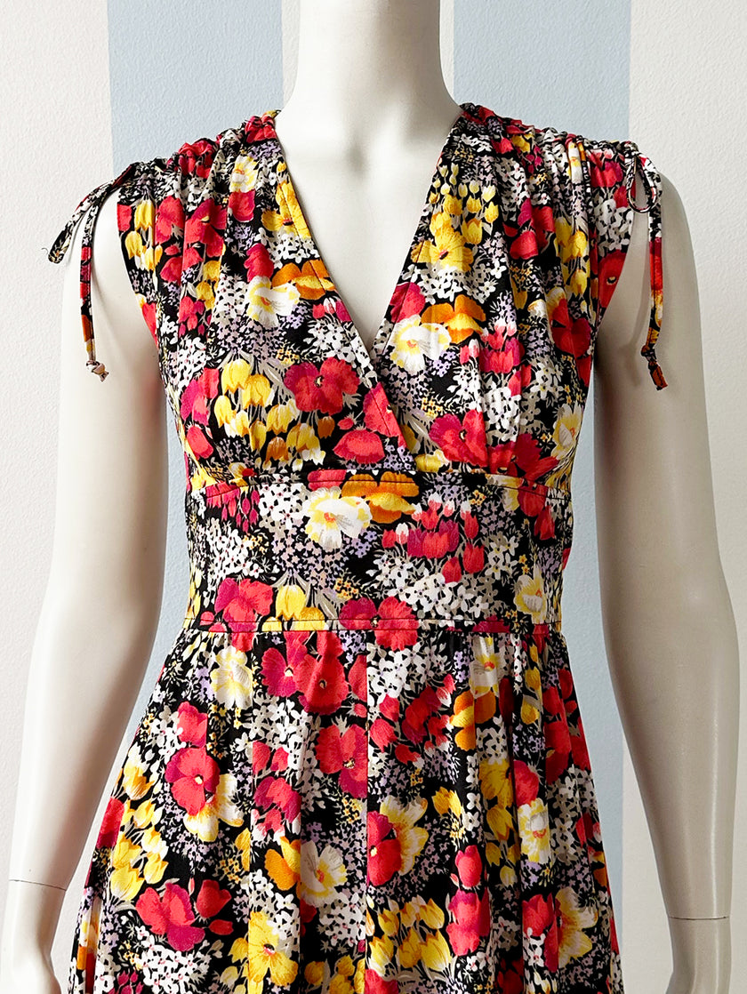 Vintage floral jurk
