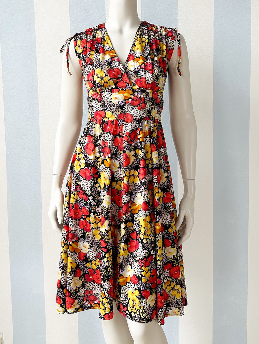 Vintage floral jurk