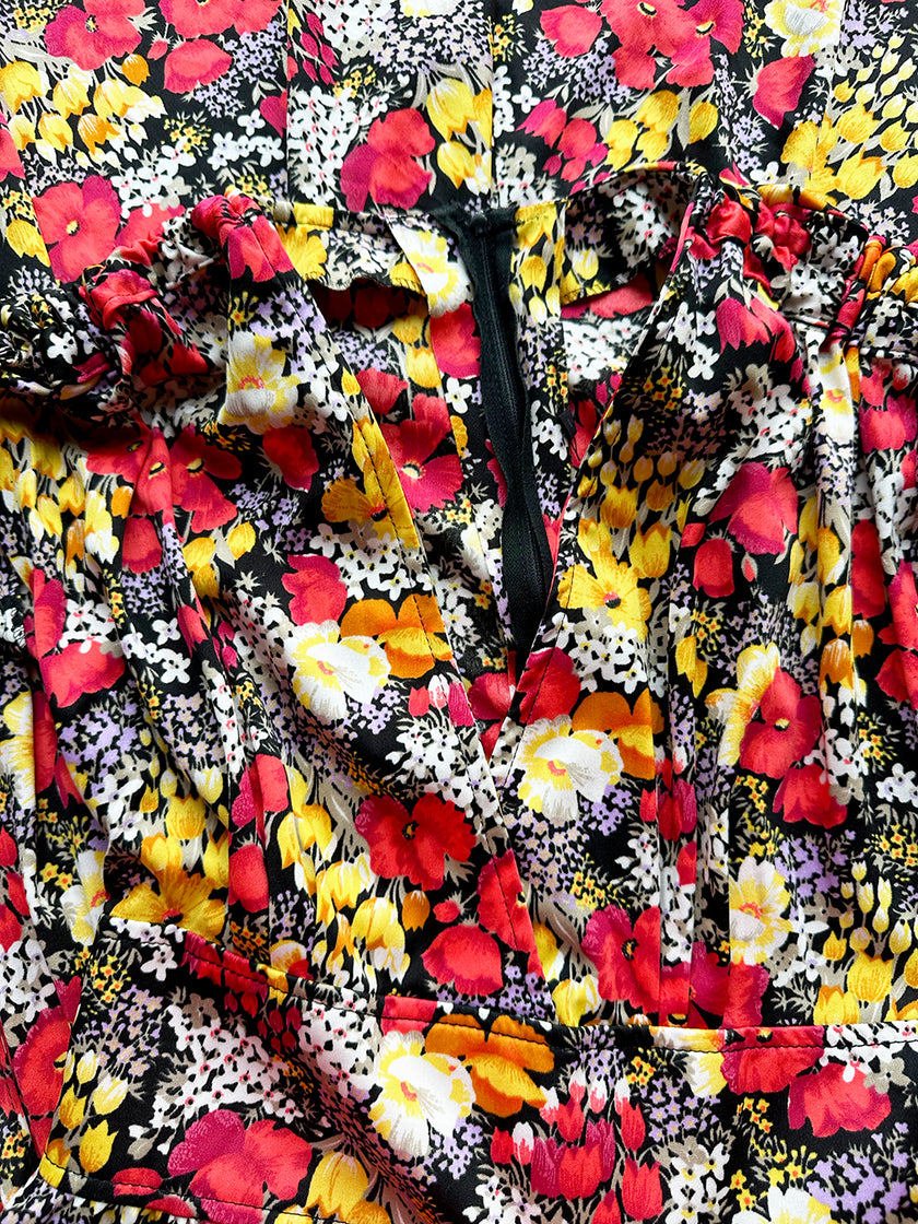Vintage floral jurk