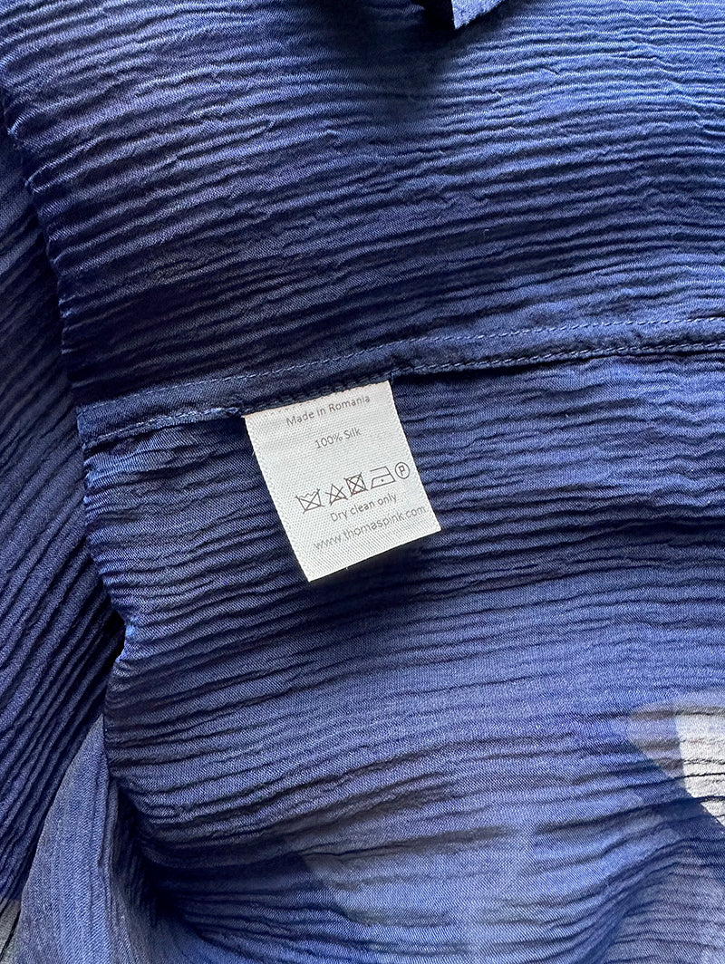 Zijden semi-transparante blouse