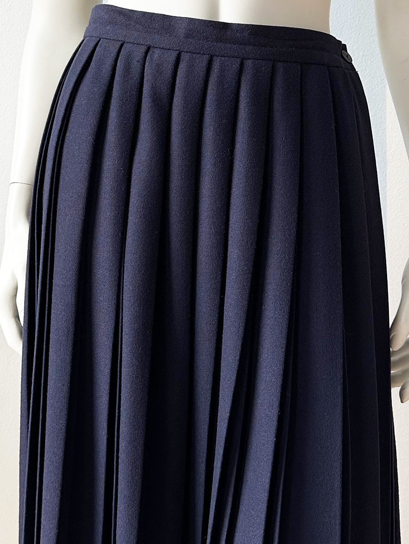 Donkerblauwe plooirok