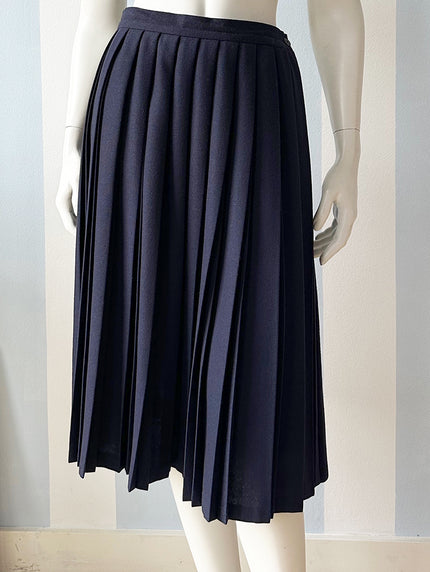 Donkerblauwe plooirok