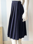 Donkerblauwe plooirok