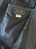 Donkerblauw leren 70s jasje