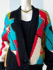 Multicolour wollen vest