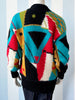 Multicolour wollen vest