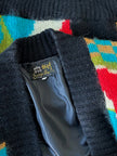 Multicolour wollen vest