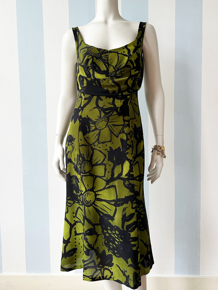 Zijden designer jurk